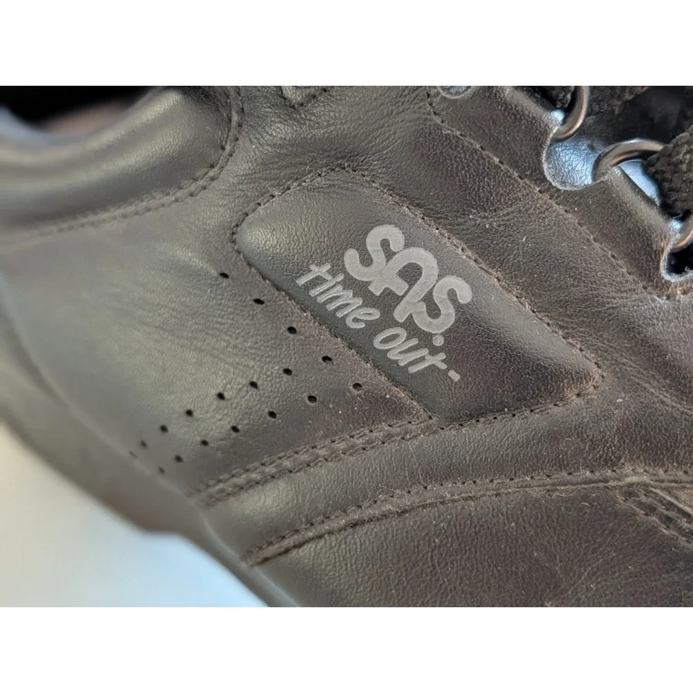 SAS Time Out San Antonio Shoes Co. Men's Leather Shoes Size 10 1/2 WW Wide Black